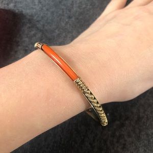 Bracelet coral orange gold